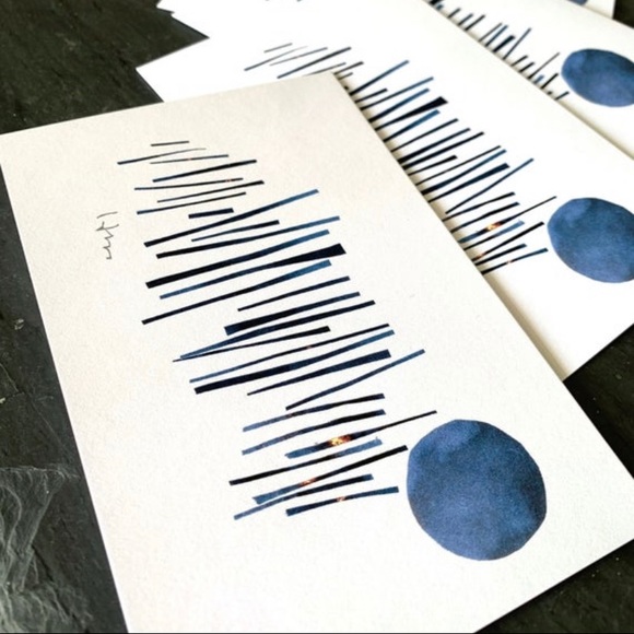 🦄 “Blue Moon” 4x6 original art print and blank greeting card - Picture 6 of 6